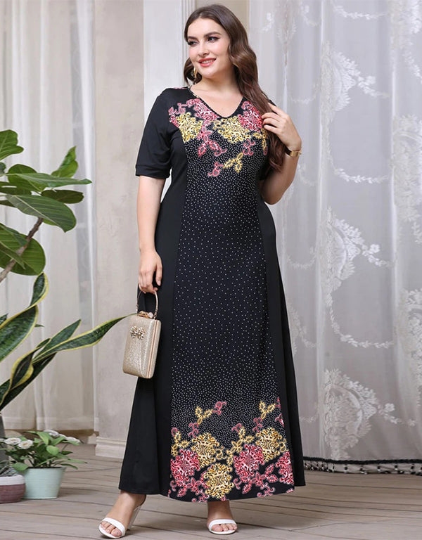 Playful Spirit: Patchwork Abaya for a Unique Look