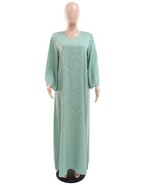 Sparkling Elegance: Diamond-Adorned Abaya for Everyday Comfort