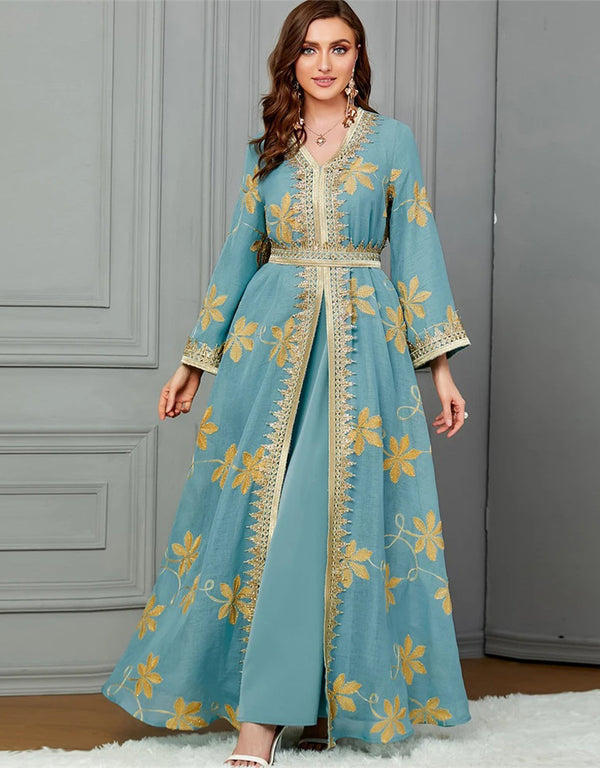 Cozy Comfort: Embroidered Abaya for the Cooler Months