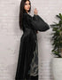 Cozy Elegance: Embroidered Velvet Abaya for Autumn/Winter Comfort