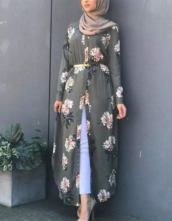Modest Elegance: Abaya Dress in Classic Broadcloth