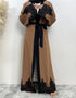 Modest Elegance for Every Season: Lace Adorned Abaya