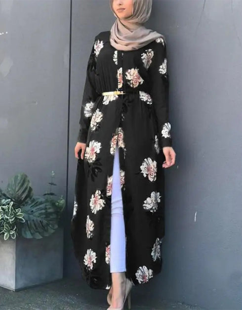 Modest Elegance: Abaya Dress in Classic Broadcloth
