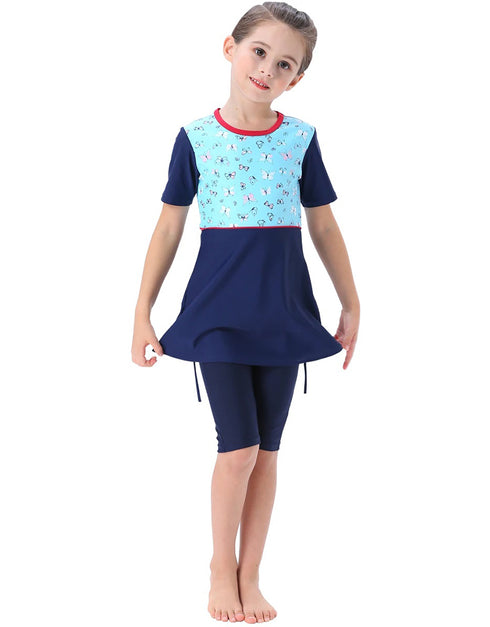 Young Elegance Afloat: 3-Piece Islamic Swim Set for Girls – Dive into Modesty with Muslim Swimwear, Perfect for Beach Adventures and Pool Days