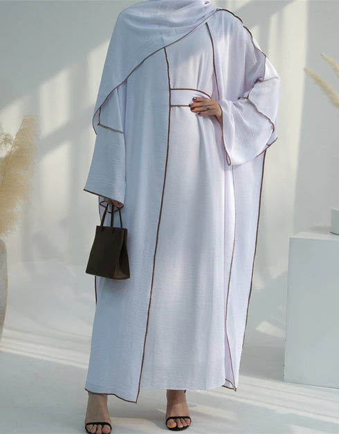 Eid Elegance: Ramadan Abaya 2-Piece Set with Hijab, Perfect Muslim Ensemble for the Joyous Occasion