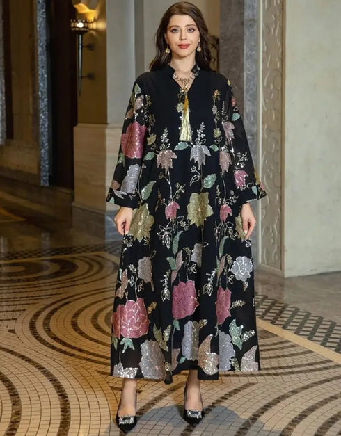 Timeless Elegance: Black Abaya Set from Turkey