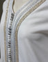 Pure Elegance: White Kaftan Abaya Set from Dubai and Turkey