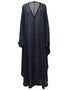 Layering Perfection: Detachable Lace Abaya Cardigan