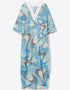 Sky Blue Cotton Blend Gown