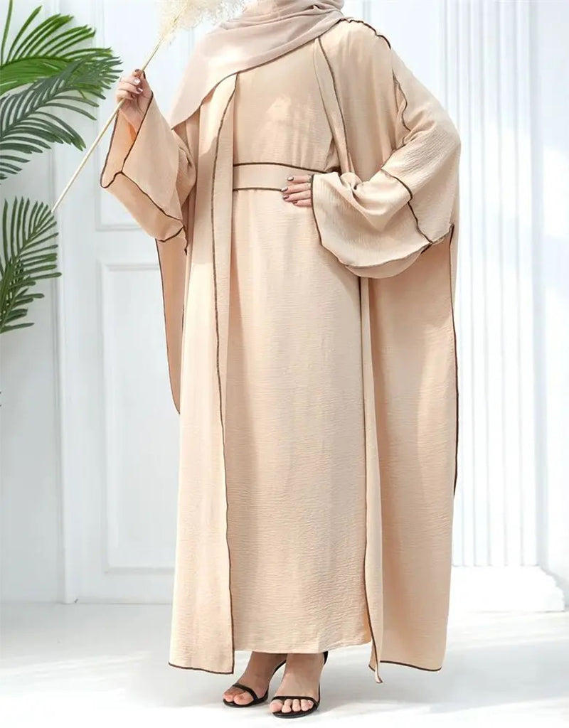 Eid Elegance: Ramadan Abaya 2-Piece Set with Hijab, Perfect Muslim Ens ...