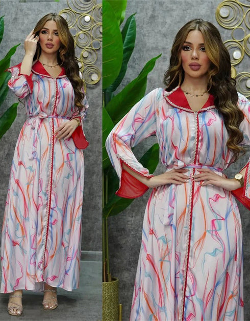 Diamond Dazzle, Loose Fit: Effortless Elegance with a Touch of Sparkle Abaya