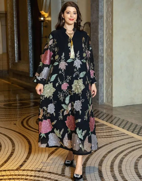 Timeless Elegance: Black Abaya Set from Turkey