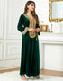 Timeless Comfort Meets Elegance: Embroidered Velvet Abaya