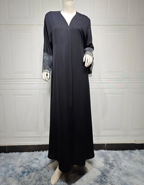 Classic Elegance with a Touch of Sparkle: Beaded Abaya for Everyday Style