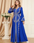 Graceful Ramadan Ensemble: Long Front Open Abaya Set for Muslim Women