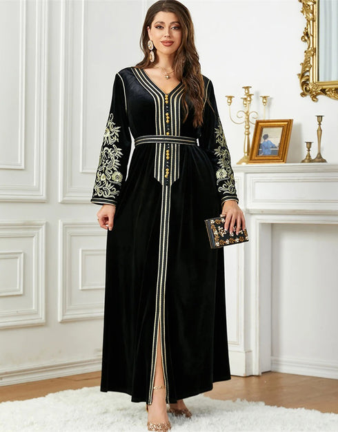 Seasonal Chic: Winter Abaya Set from Turkey, a Modest and Elegant Muslim Dress