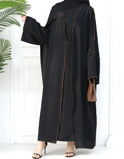 Eid Elegance: Ramadan Abaya 2-Piece Set with Hijab, Perfect Muslim Ensemble for the Joyous Occasion