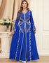 Graceful Ramadan Ensemble: Long Front Open Abaya Set for Muslim Women