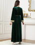 Timeless Comfort Meets Elegance: Embroidered Velvet Abaya