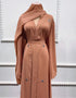 Flowing Elegance: Open Abaya Kimono, a Dubai-Turkey Fusion Kaftan for Muslim Women