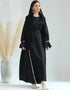Elegant Ramadan Jalabiya Set: Open Kimono Abaya for Muslim Women's Clothing during the Holy Month
