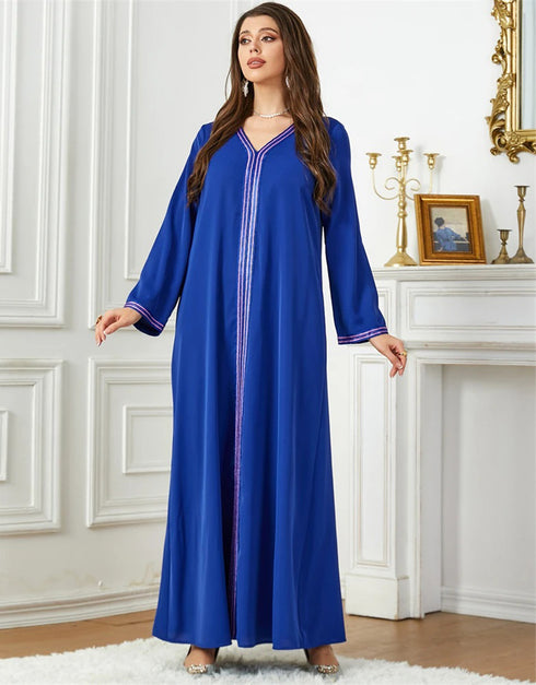 Timeless Elegance Meets Comfort: Embroidered Velvet Abaya