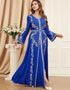Graceful Ramadan Ensemble: Long Front Open Abaya Set for Muslim Women