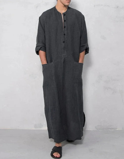 Embrace Arabian Nights: Flowing Striped Robes for the Modern Sheik