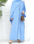 Eid Elegance: Ramadan Abaya 2-Piece Set with Hijab, Perfect Muslim Ensemble for the Joyous Occasion