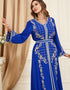 Graceful Ramadan Ensemble: Long Front Open Abaya Set for Muslim Women