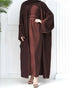 Eid Elegance: Ramadan Abaya 2-Piece Set with Hijab, Perfect Muslim Ensemble for the Joyous Occasion