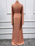Flowing Elegance: Open Abaya Kimono, a Dubai-Turkey Fusion Kaftan for Muslim Women