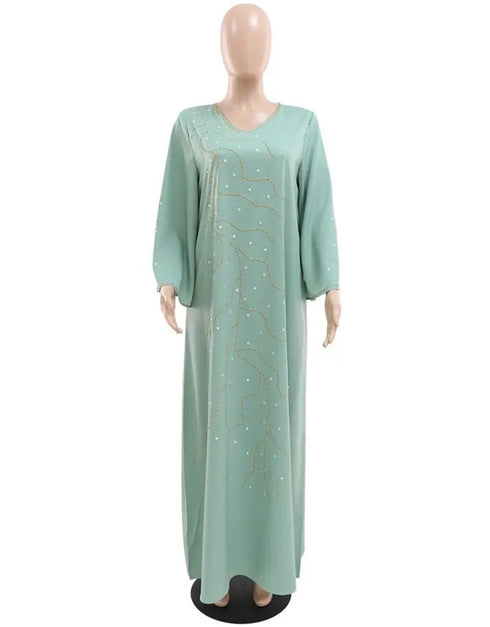 Sparkling Elegance: Diamond-Adorned Abaya for Everyday Comfort