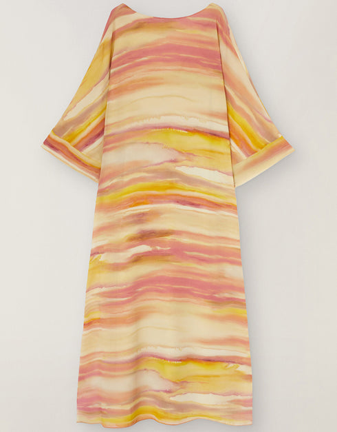 Cream Cotton Voil Maxi Dress