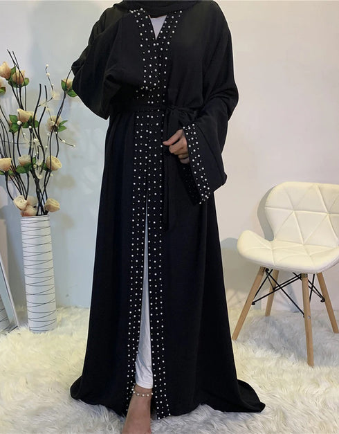 Modern Elegance: Beaded Abaya for Fashionable Comfort
