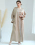 Elegant Ramadan Jalabiya Set: Open Kimono Abaya for Muslim Women's Clothing during the Holy Month
