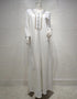 Pure Elegance: White Kaftan Abaya Set from Dubai and Turkey