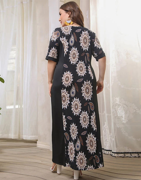 Playful Spirit: Patchwork Abaya for a Unique Look