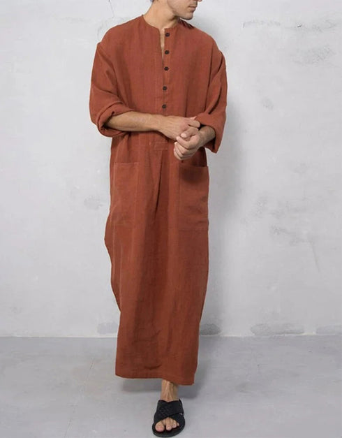 Embrace Arabian Nights: Flowing Striped Robes for the Modern Sheik