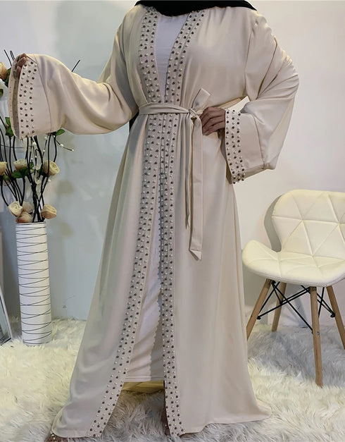 Modern Elegance: Beaded Abaya for Fashionable Comfort