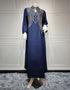 Exquisite Embroidery: Dubai Kaftan Abaya, a Stylish Muslim Dress from Turkey