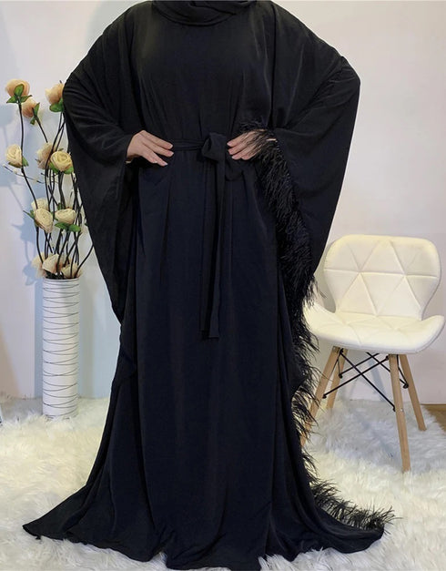 Dubai Delight: Femme Abaya Set from Turkey with Muslim Hijab Dress