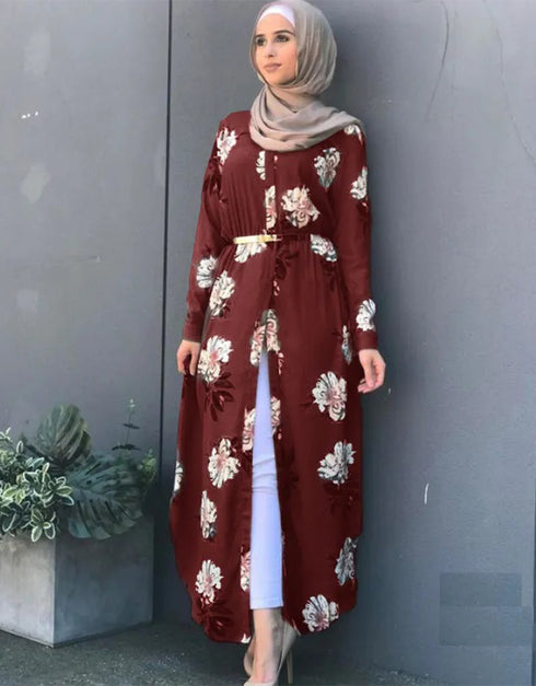 Modest Elegance: Abaya Dress in Classic Broadcloth