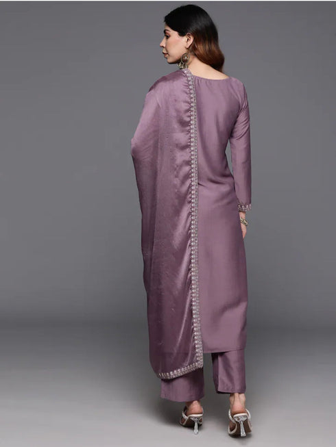 Onion Viscose Chanderi Pant Suit Acy1009 Closure View