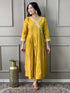 Mustard Viscose Chanderi Pant Suit Acy1011 Salwar Kameez