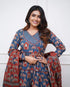 Blue Cotton Pant Suit Acy1017 Salwar Kameez