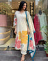 White Organza Taby Pant Suit Acy1021 Salwar Kameez