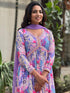Purple Muslin Pant Suit Acy1022 Back View