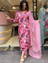 Pink Russion Silk Pant Suit Acy1024