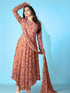 Brown Georgette Anarkali Dress Acy1049 Salwar Kameez